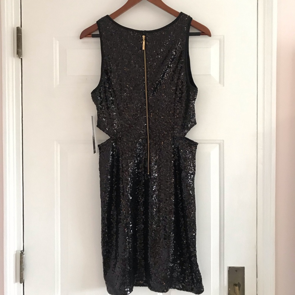 NWT - Kensie Black Sequin Cocktail Dress - Picture 5 of 8